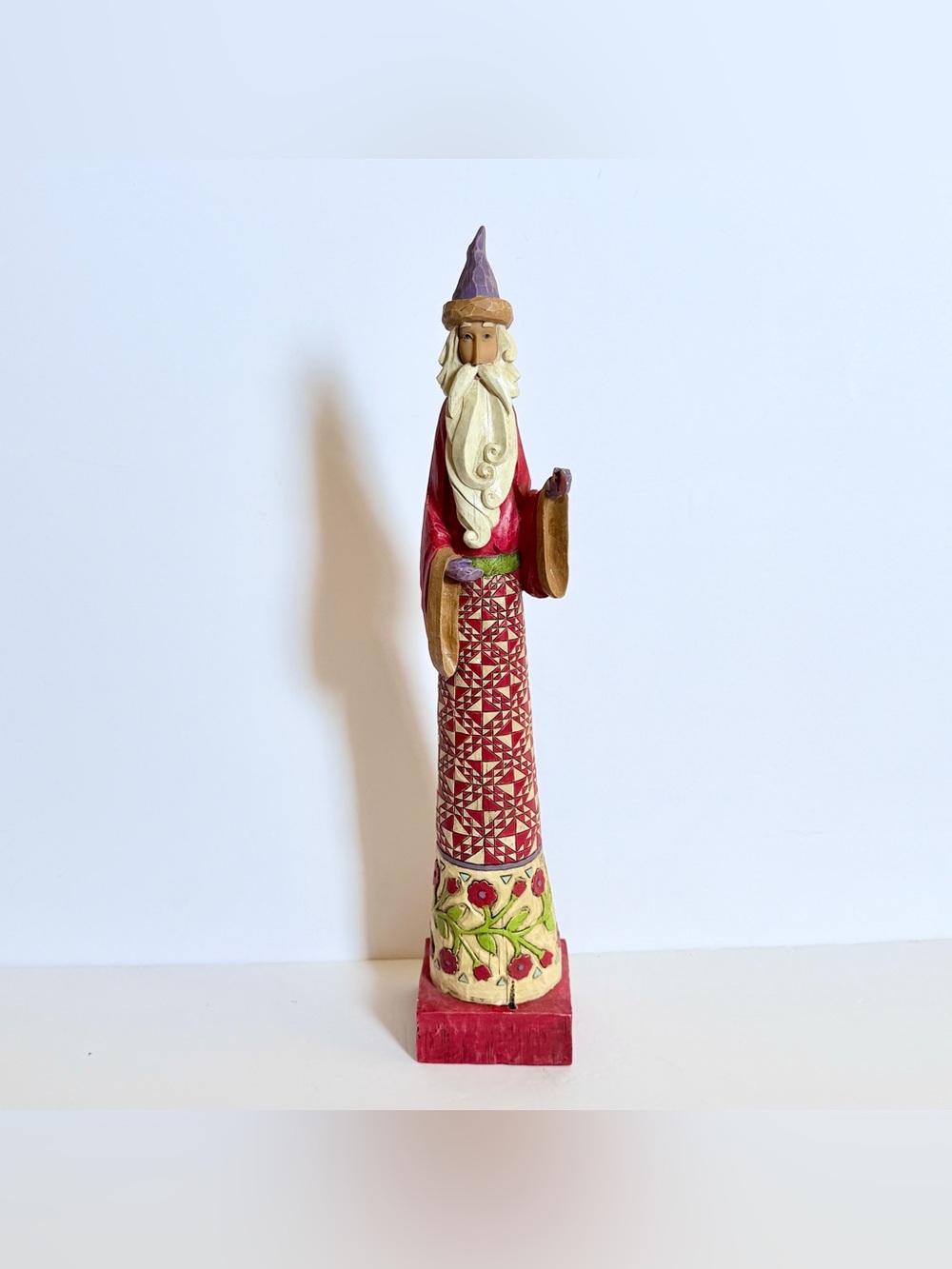 Retired 2004 Jim Shore 17.5” Santa “Gathering Joy” Heartwood Creek *Damage*